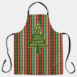 Christmas Patterns - Elegant and Chic tree design Apron