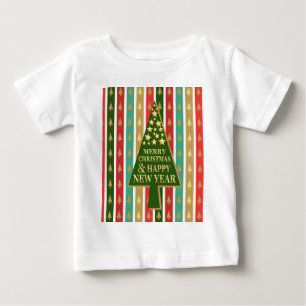 Christmas Patterns - Elegant and Chic tree design Baby T-Shirt