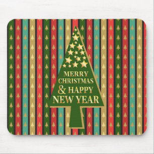 Christmas Patterns - Elegant and Chic tree design  Mouse Mat