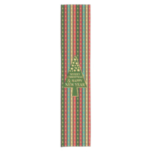 Christmas Patterns - Elegant and Chic tree design Short Table Runner