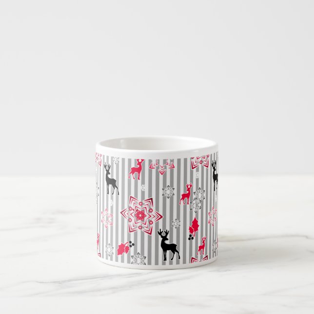 Christmas patterns espresso cup (Front)