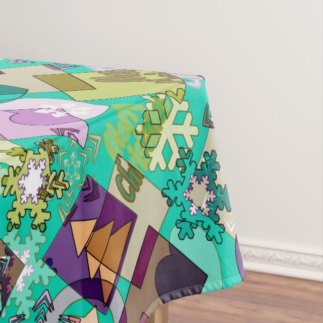 Christmas patterns tablecloth (In Situ)