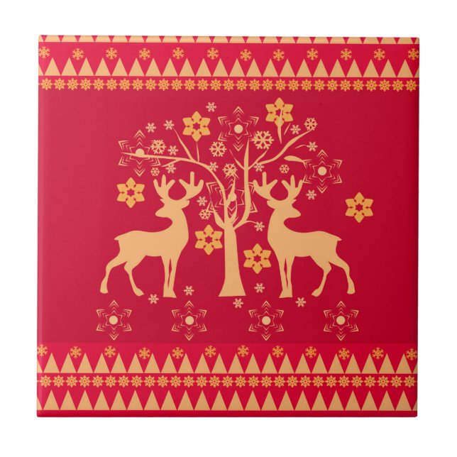 Christmas patterns tile (Front)