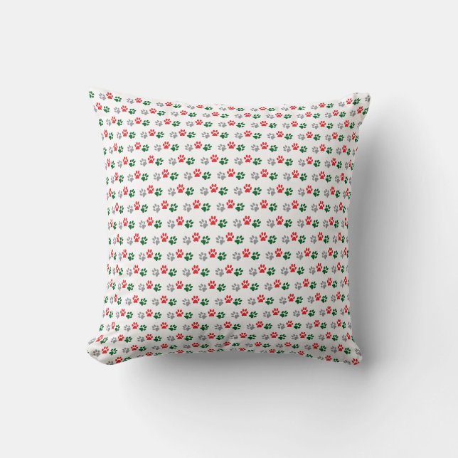 Christmas Paws Cushion (Front)