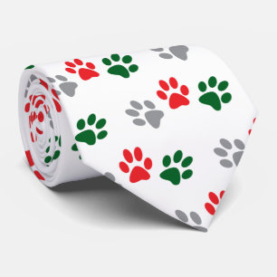 Christmas Paws Tie