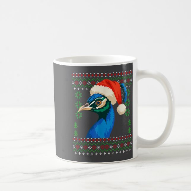 Christmas Pea Ugly Xmas Sweater  Coffee Mug (Right)