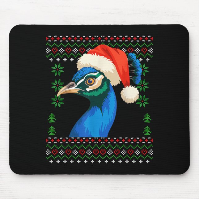 Christmas Pea Ugly Xmas Sweater  Mouse Mat (Front)