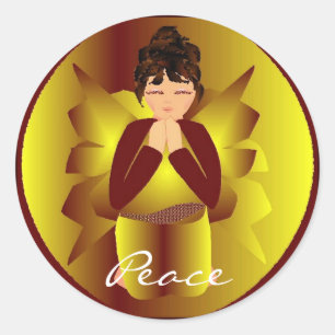 Christmas Peace Angel I Sticker - Customisable