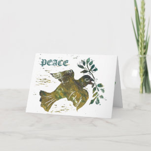 Christmas Peace Dove Holiday Card
