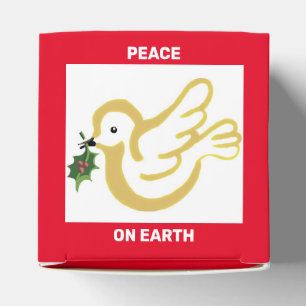 Christmas peace doves favour box