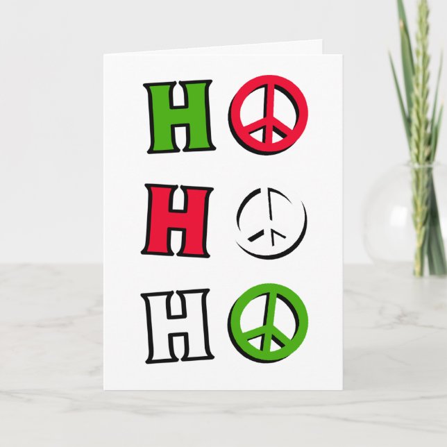 Christmas Peace "ho ho ho" - Card (Front)