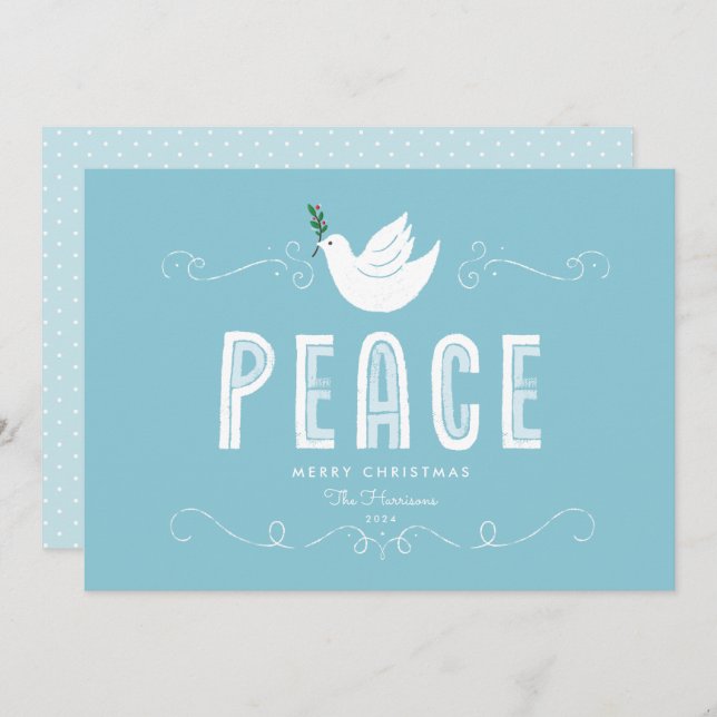 Christmas Peace Holiday Card (Front/Back)