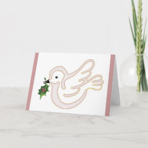 Christmas peace holiday card