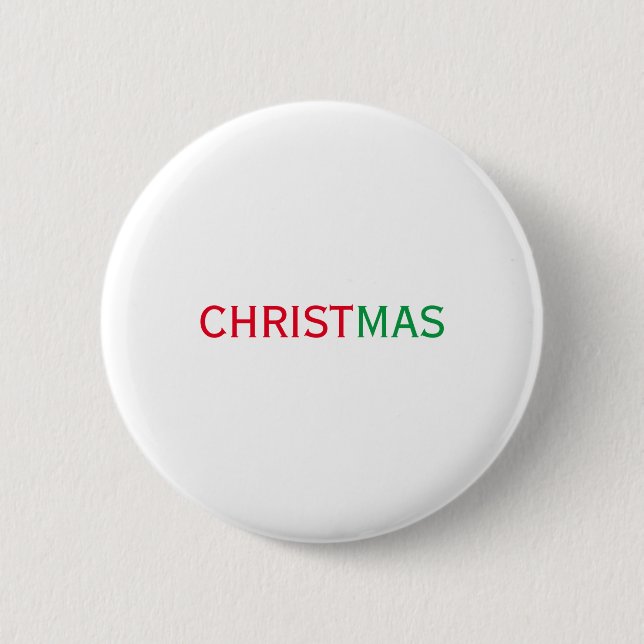 Christmas Peace Joy Love Tygraphy  6 Cm Round Badge (Front)