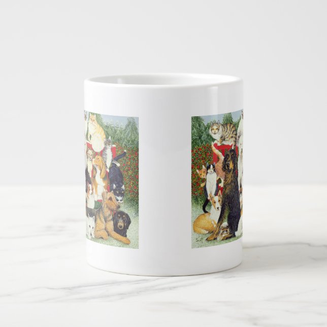 Christmas Peace Large Coffee Mug (Front)