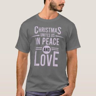 Christmas Peace Love Family Time 24th New Year Hap T-Shirt