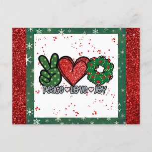 Christmas Peace Love Joy Postcard