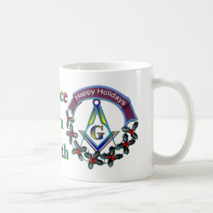 Christmas Peace Masonic Mug or Stein