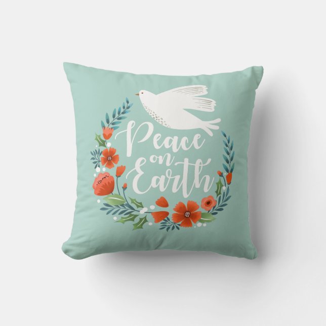 Christmas Peace on earth Cushion (Front)