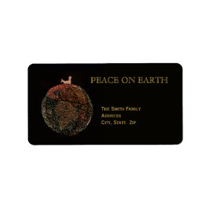 Christmas Peace on Earth Label