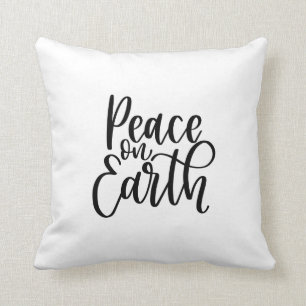Christmas Peace on Earth Modern Cushion