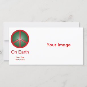 Christmas Peace Sign Holiday Card