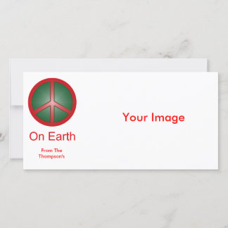 Christmas Peace Sign Holiday Card