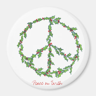 Christmas Peace Wreath magnet
