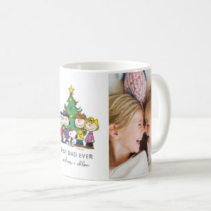 Christmas Peanuts   Best Dad Ever Photo Coffee Mug