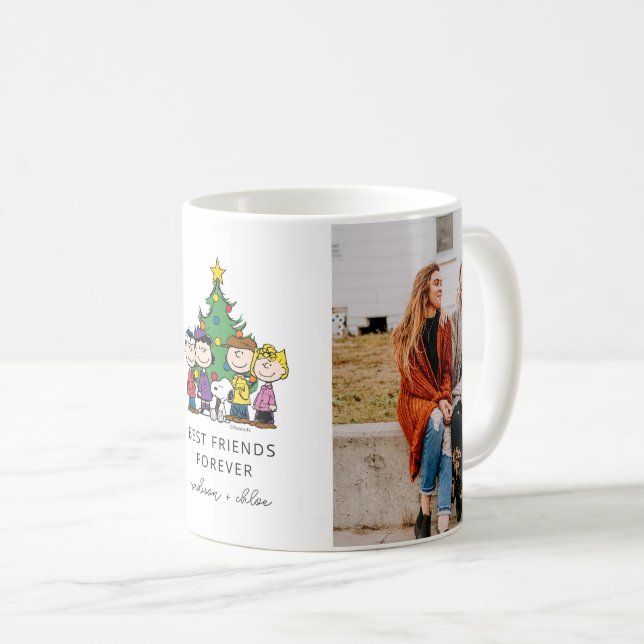 Christmas Peanuts | Best Friends Photo Coffee Mug (Front Right)