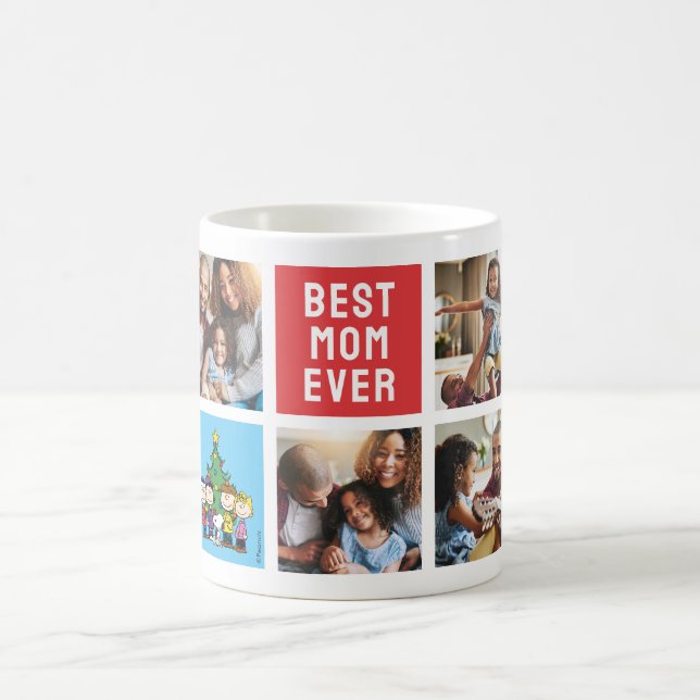 Christmas Peanuts | Mum Photo Collage Coffee Mug (Center)