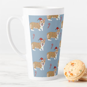 Christmas Pembroke Welsh Corgi Latte Mug