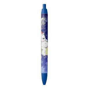 Christmas Pen Gift Baby Bear Sleeping on the Moon