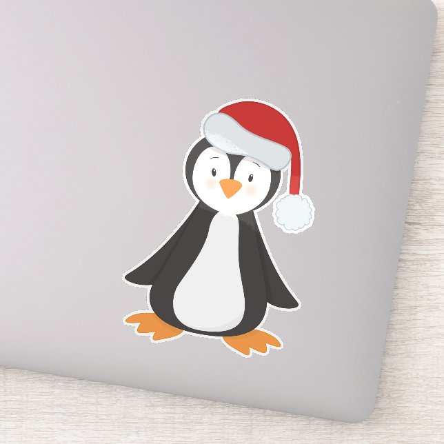 Christmas Penguin, Baby Penguin, Santa Hat (Detail)