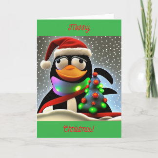 Christmas Penguin Card