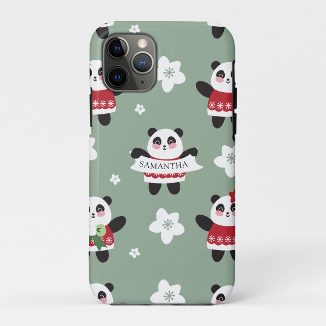 Christmas Penguin Case-Mate iPhone Case (Back)