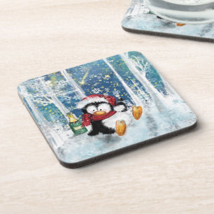 Christmas Penguin Coaster