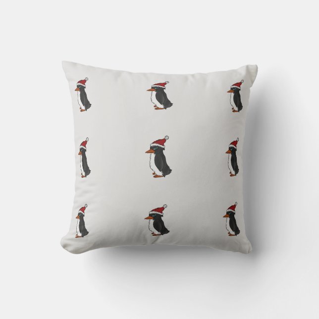 Christmas Penguin Cushion (Front)