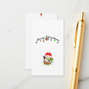 Christmas Penguin Enclosure Card