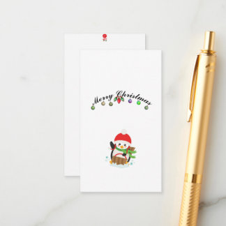 Christmas Penguin Enclosure Card