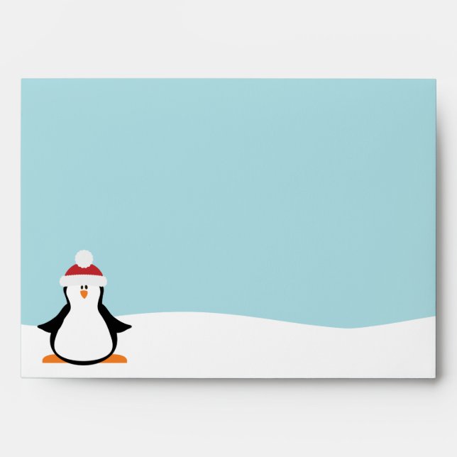 Christmas Penguin Envelope (Front)