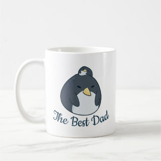 Christmas Penguin Family Best Dad Personalised  Coffee Mug