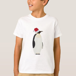 Christmas Penguin Funny Animal with Santa Hat T-Shirt