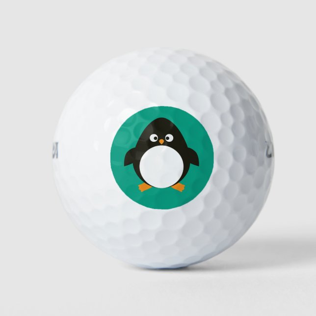 Christmas Penguin Golf Balls (Front)