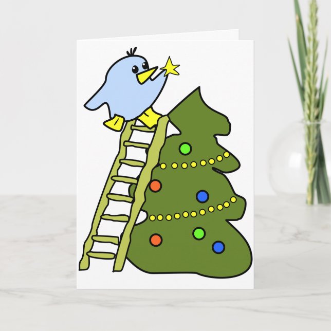 Christmas Penguin Holiday Card (Front)