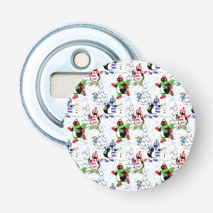 Christmas penguin ice skating bottle opener