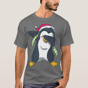 Christmas Penguin in Dabbing Style Happy Holidays T-Shirt