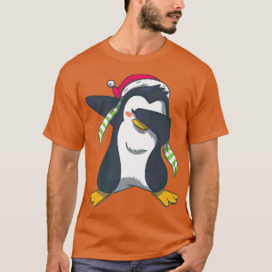 Christmas Penguin in Dabbing Style Happy Holidays T-Shirt