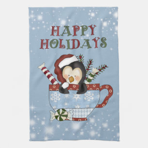 Christmas Penguin Kitchen towel