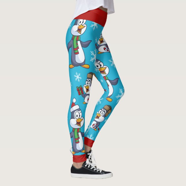 Christmas Penguin Leggings (Right)